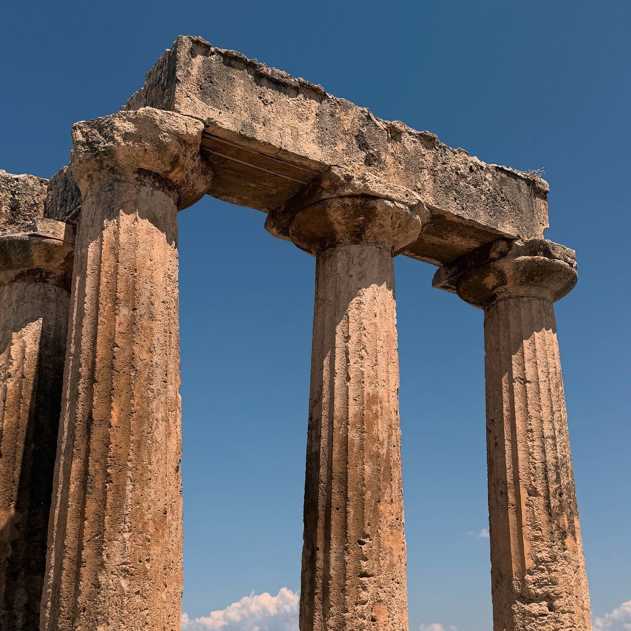 Columns of the Temple of Apollo at Ancient Corinth